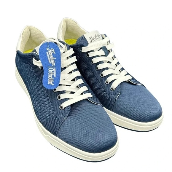 Florsheim Heist Knit Lace to Toe Men’s 10 Medium Smooth Leather Sneakers NWT - Picture 5 of 15